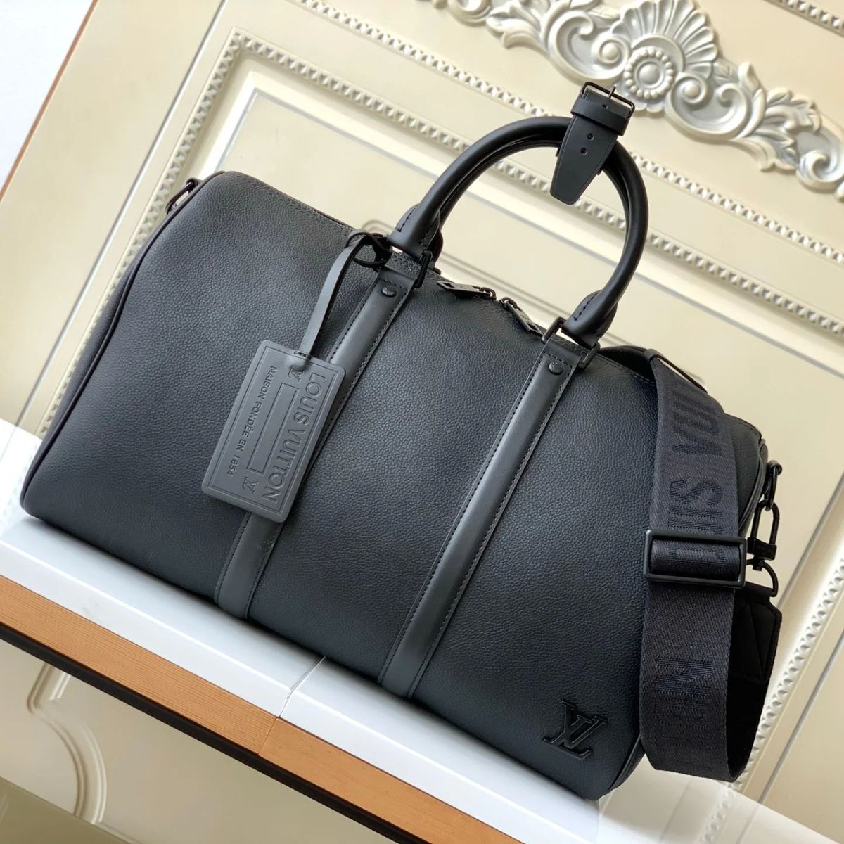 Louis Vuitton Plain Duffel Bag (Black)