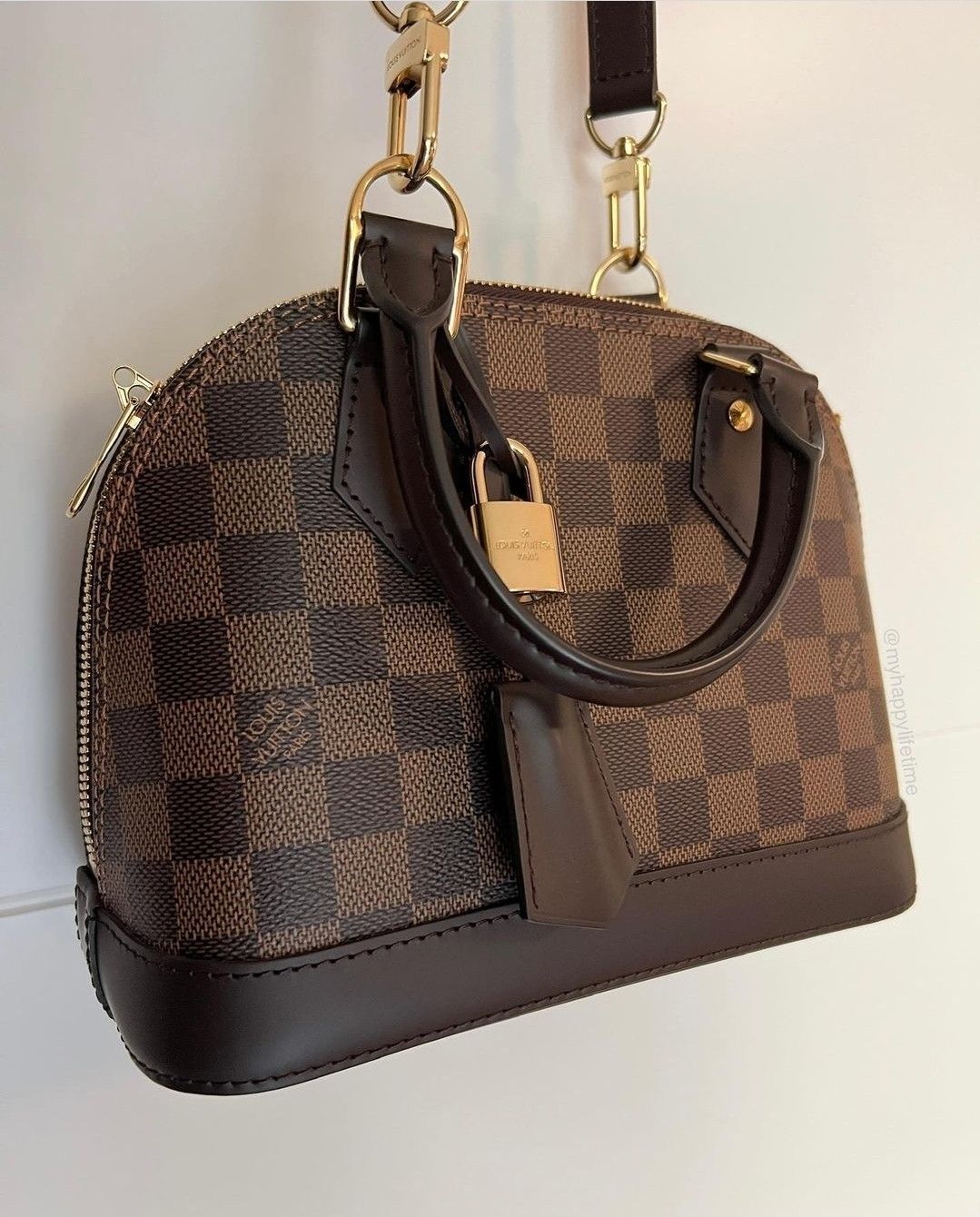 Louis Vuitton Alma BB Handbag (Checkered)
