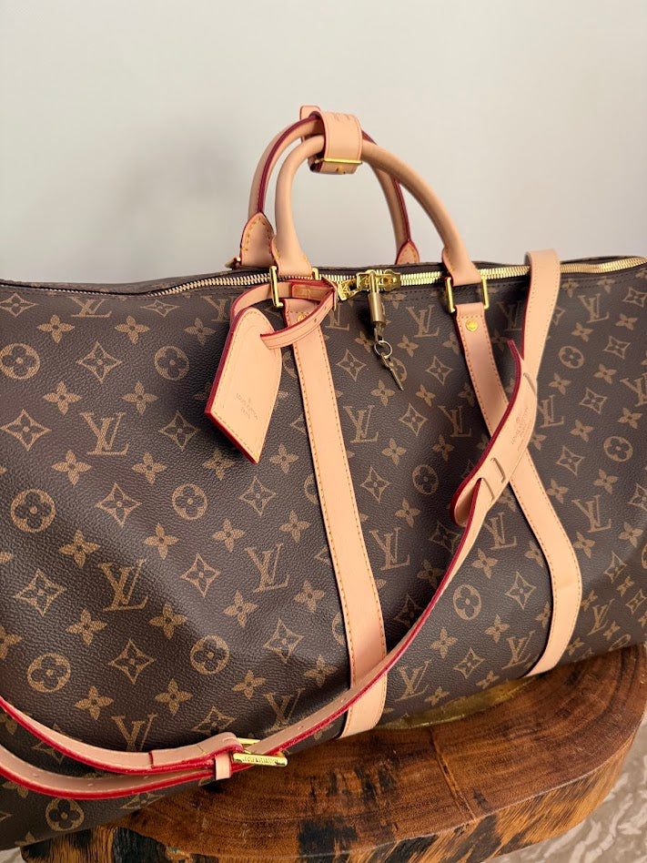 Louis Vuitton Logo Duffel Bag, Classic