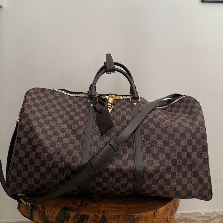Louis Vuitton Checkered Duffel Bag, Classic (Original Leather)