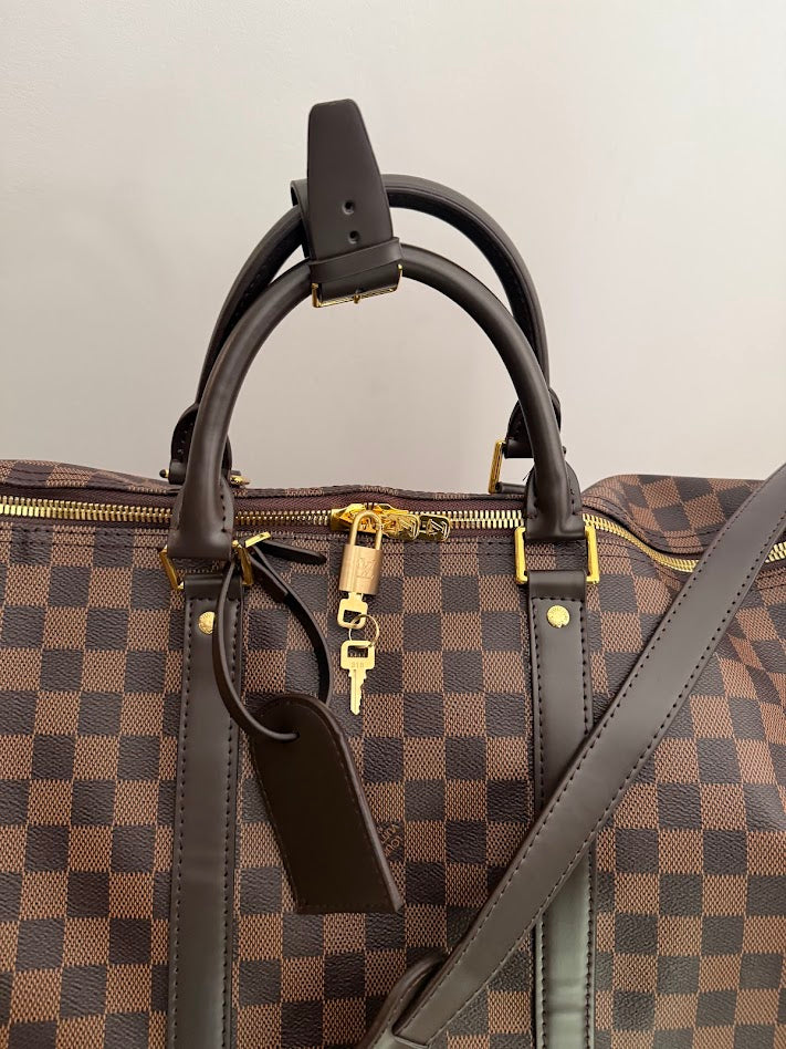 Louis Vuitton Checkered Duffel Bag, Classic (Original Leather)