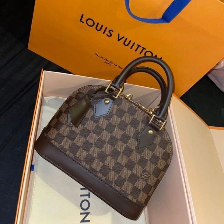 Louis Vuitton Alma BB Handbag (Checkered)