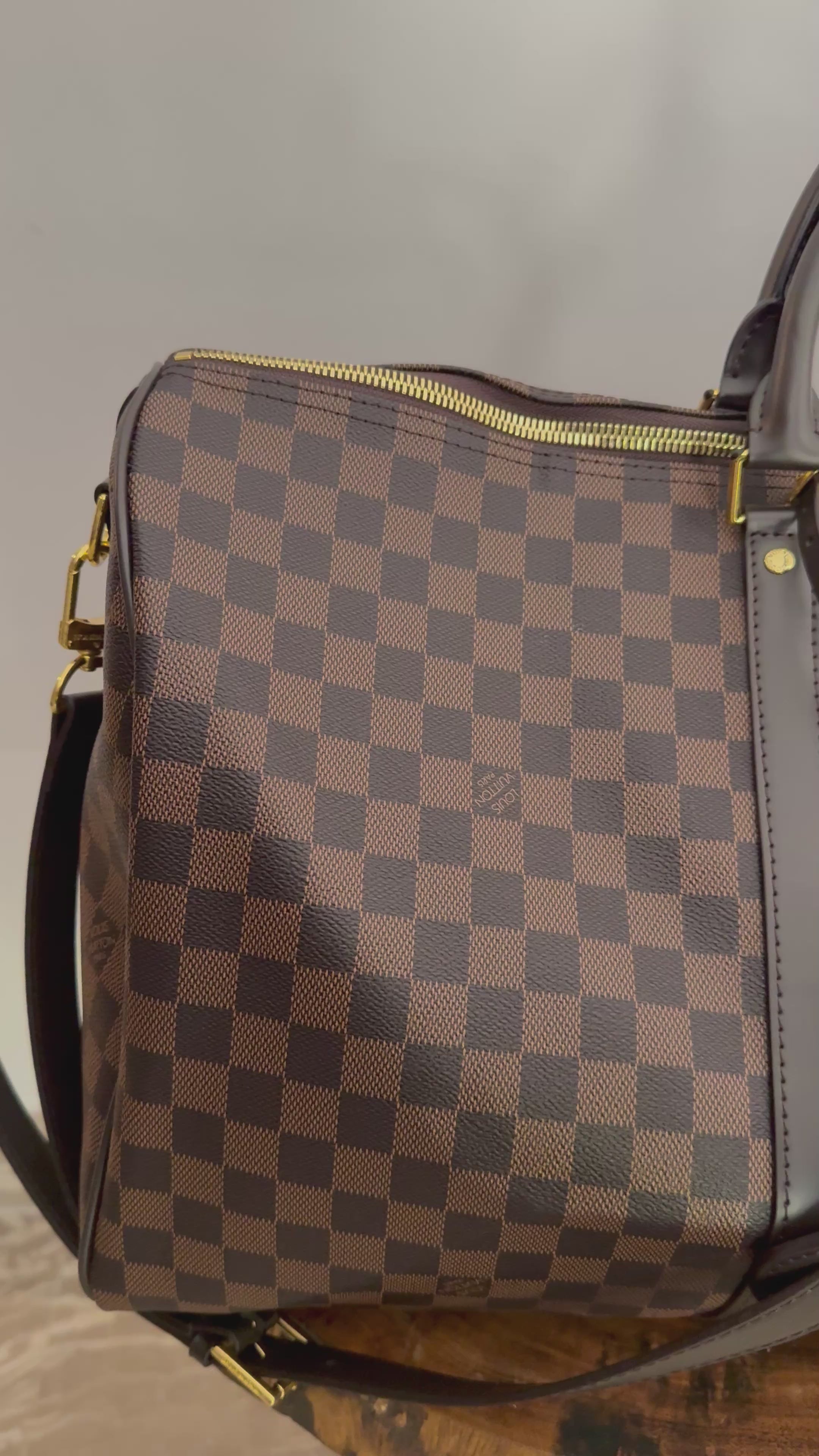Louis Vuitton Checkered Duffel Bag, Classic (Original Leather)