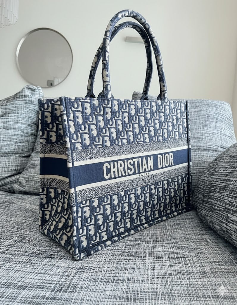 Christian Dior Book Tote - Toile de Jouy Zodiac Embroidery