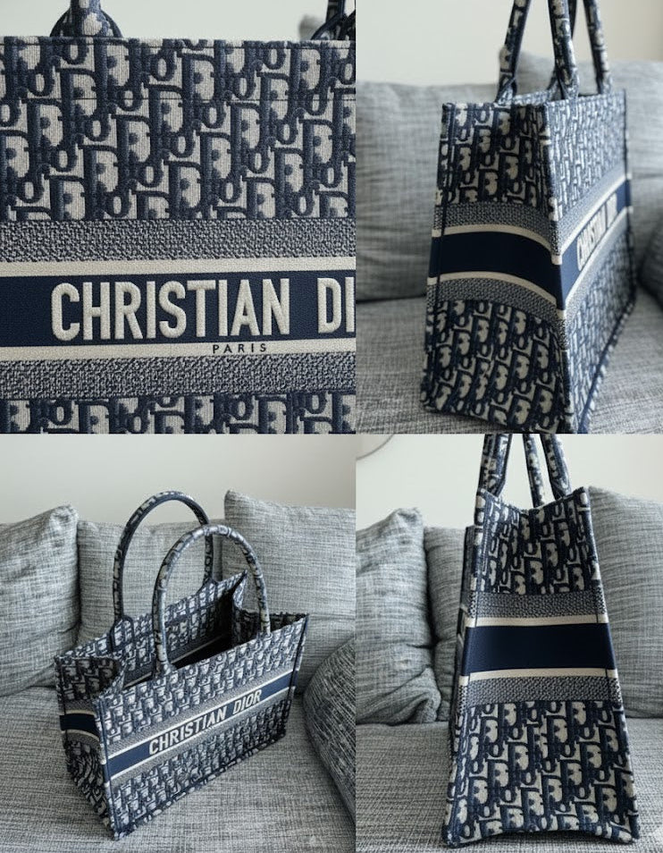 Christian Dior Book Tote - Toile de Jouy Zodiac Embroidery